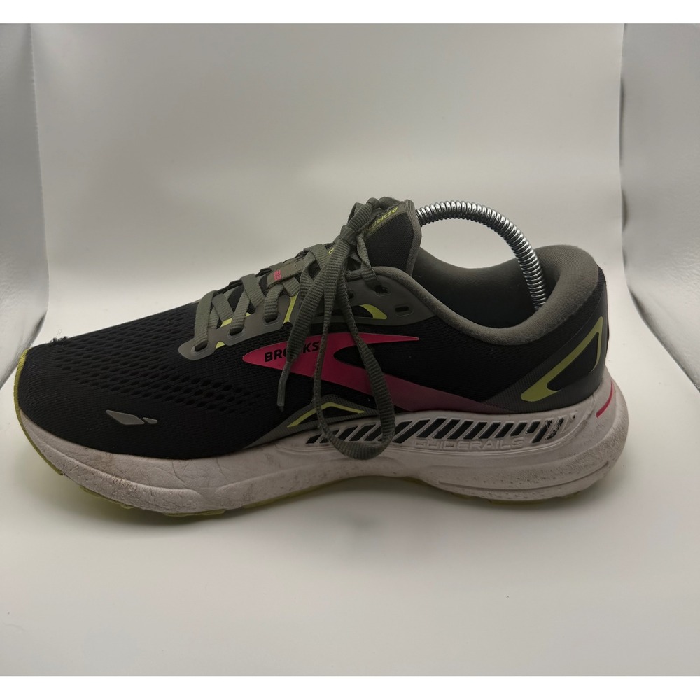 Brooks Adrenaline GTS 23 Running Shoes Womens 10.5 Narrow Black Pink 1203812A